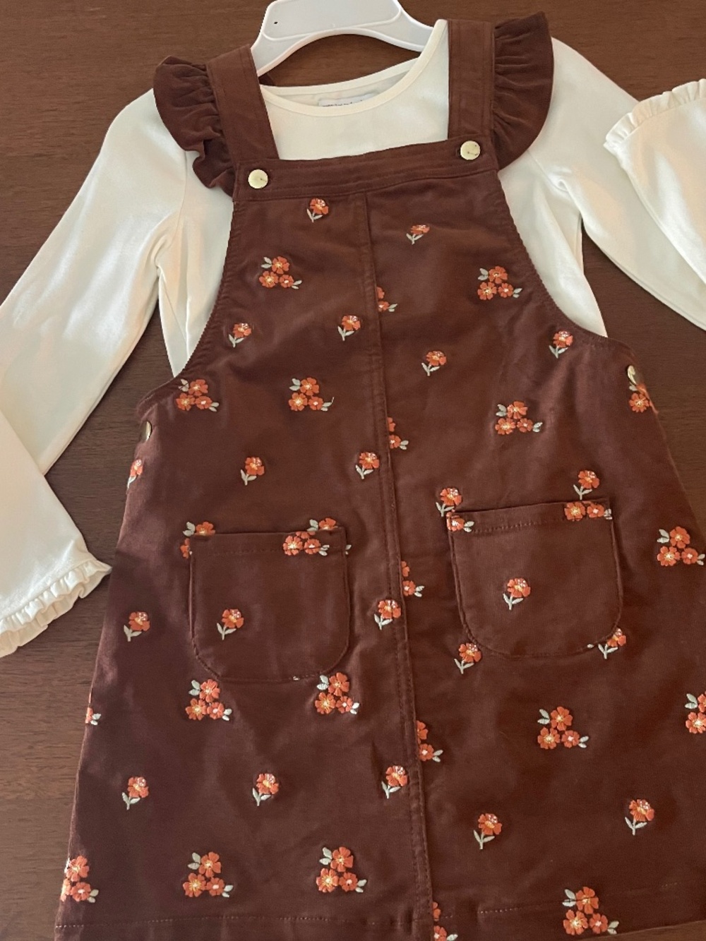 Cupcakes and Cashmere Corduroy Jumper and Top Set Outfit NEW